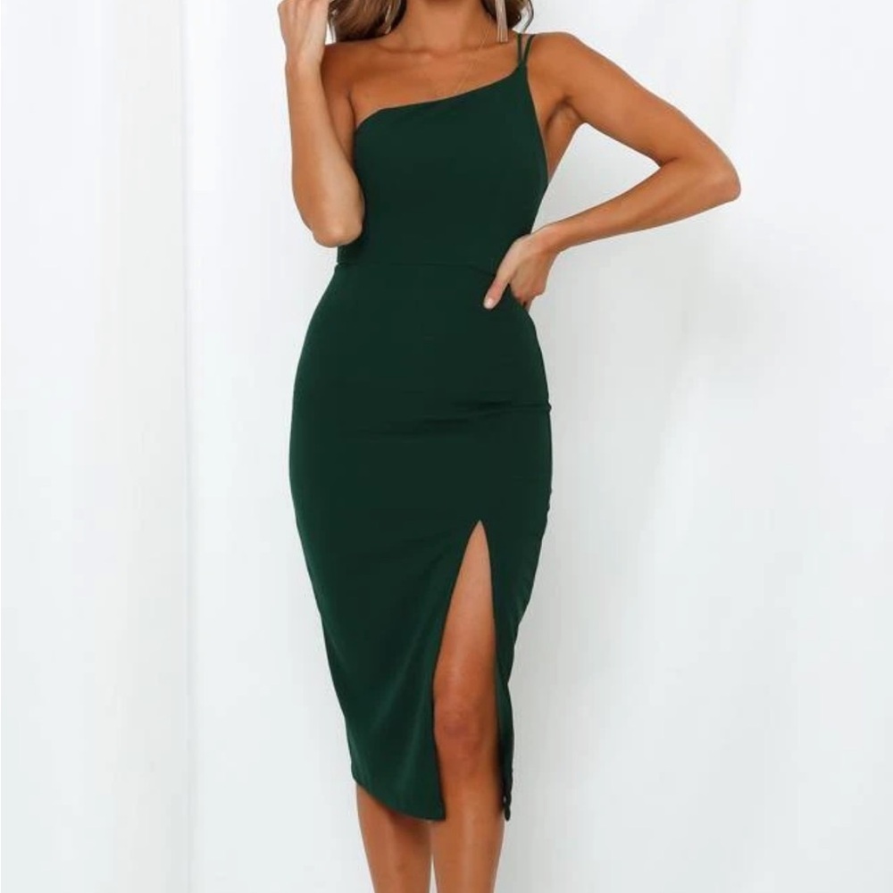 Hello Molly Forest Green dress